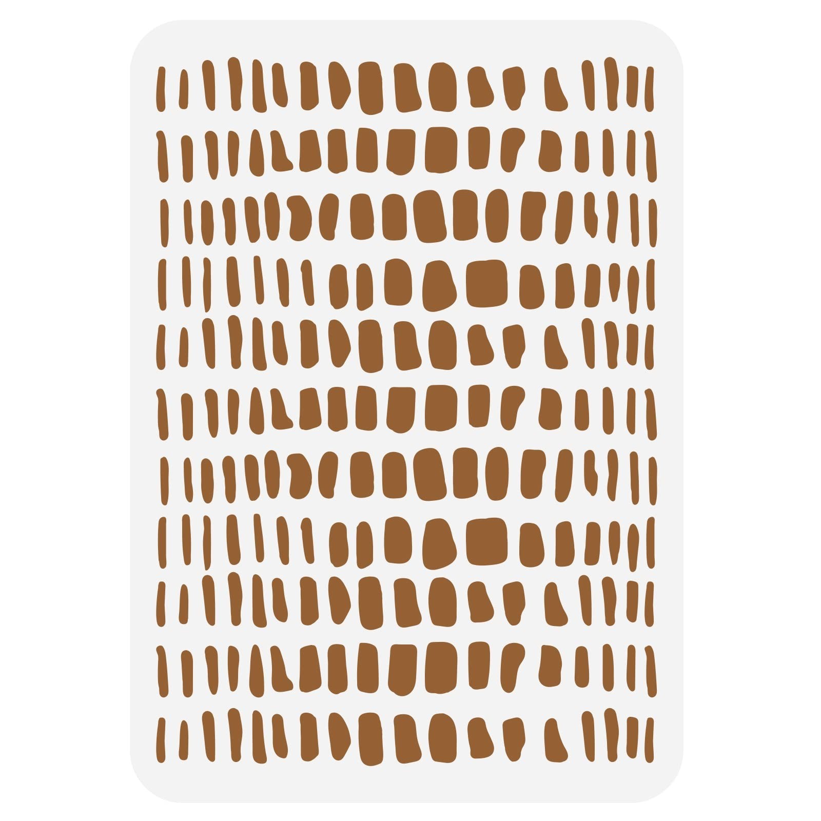 FINGERINSPIRE Geometric Spots Plastic Crocodile Skin Art Stencil Templates 11...