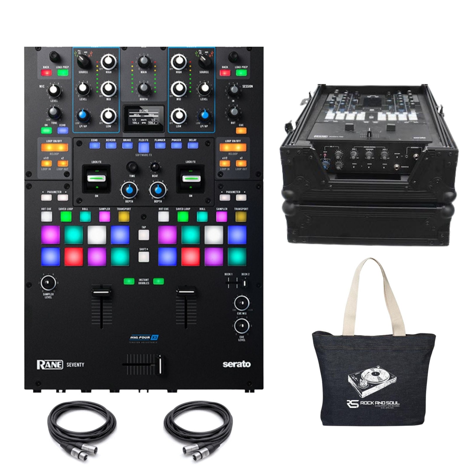 Rane Seventy DJ Mixer + ProX Case Black