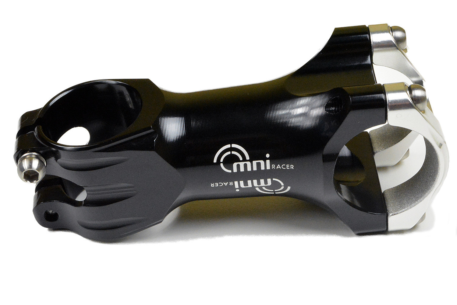 31.8mm BLACK OMNI Racer WORLDS LIGHTEST RACE-Lite Handlebar Stem & Ti Bolts