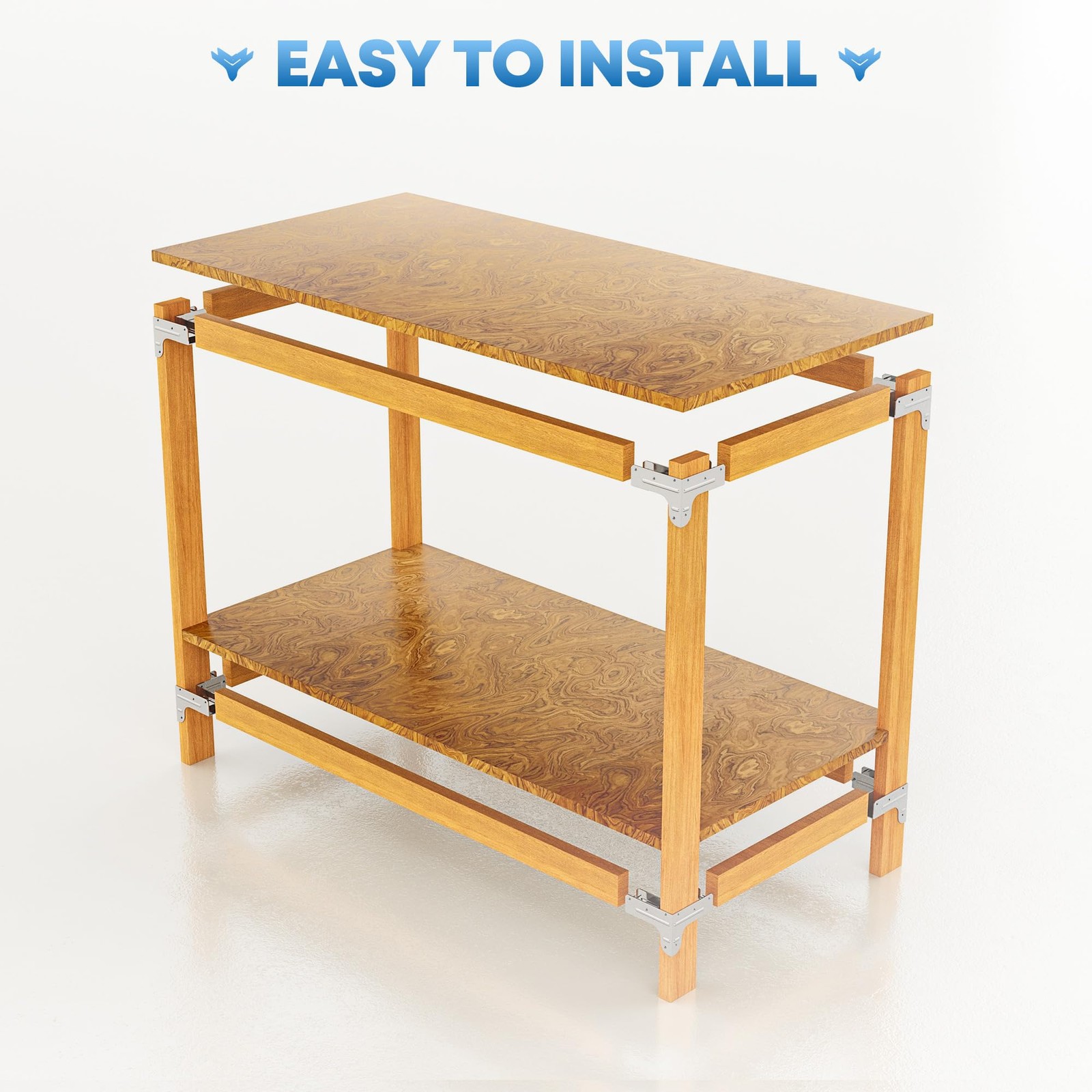 Workbench and Shelving Hardware Kit - Galvanized Steel Workbench Bracket Kit ...