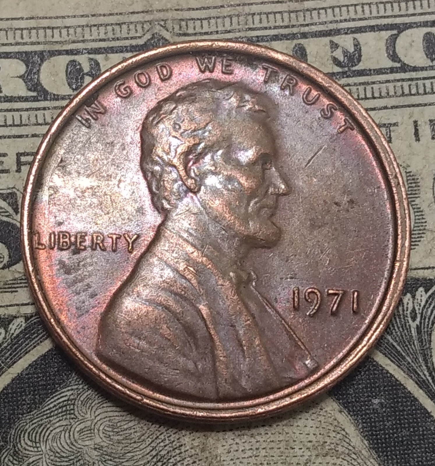1971 Lincoln Cent Misaligned Die Error