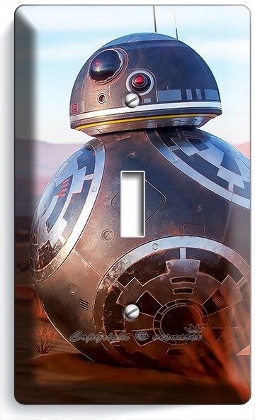 STAR WARS BB-8 DRON ROBOT BAD GUY LIGHT SWITCH OUTLET PLATES FAN GIFT ROOM DECOR