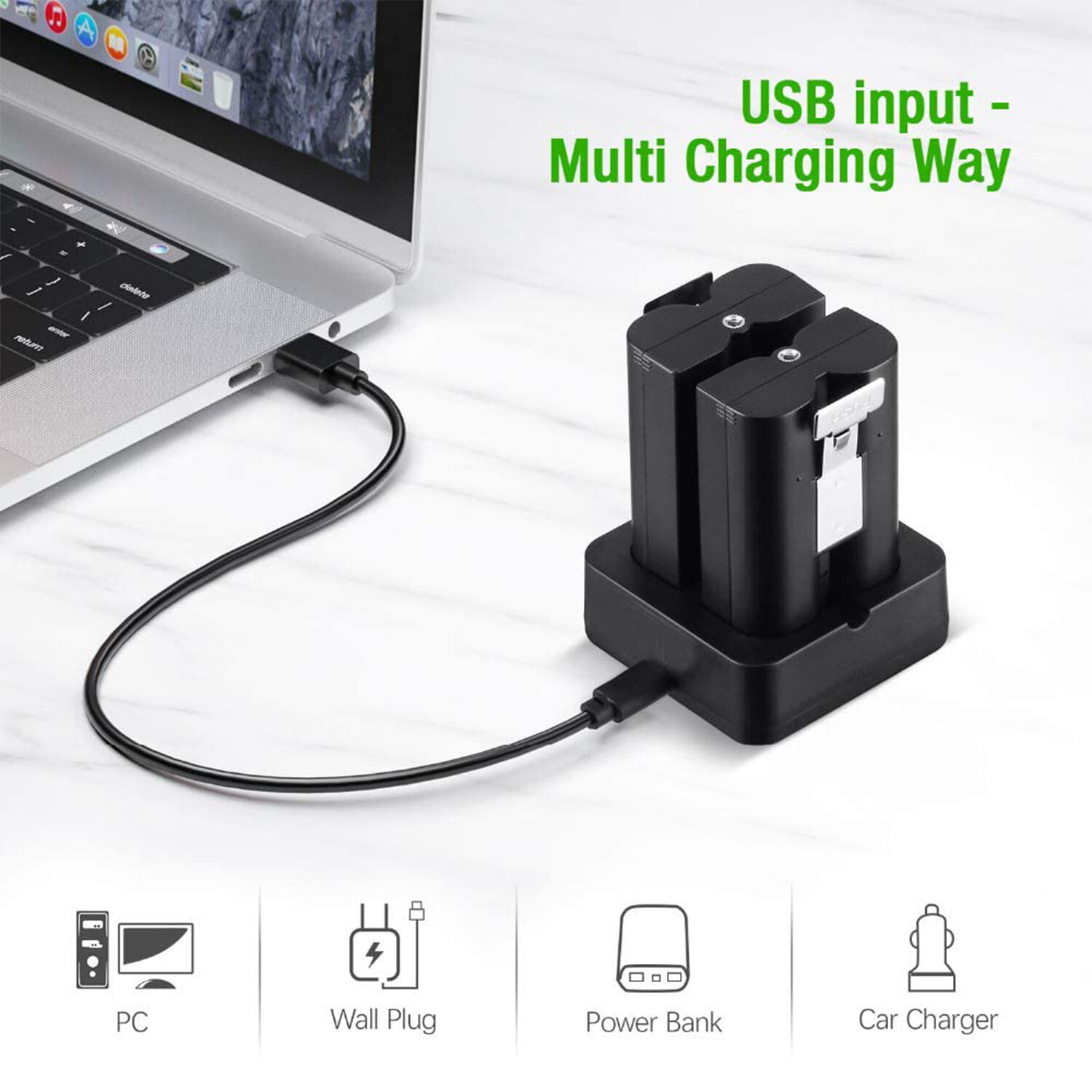 Rechargeable Ring Battery for Video Doorbell Camera 2/3/4 Spotlight Camera 3.65V