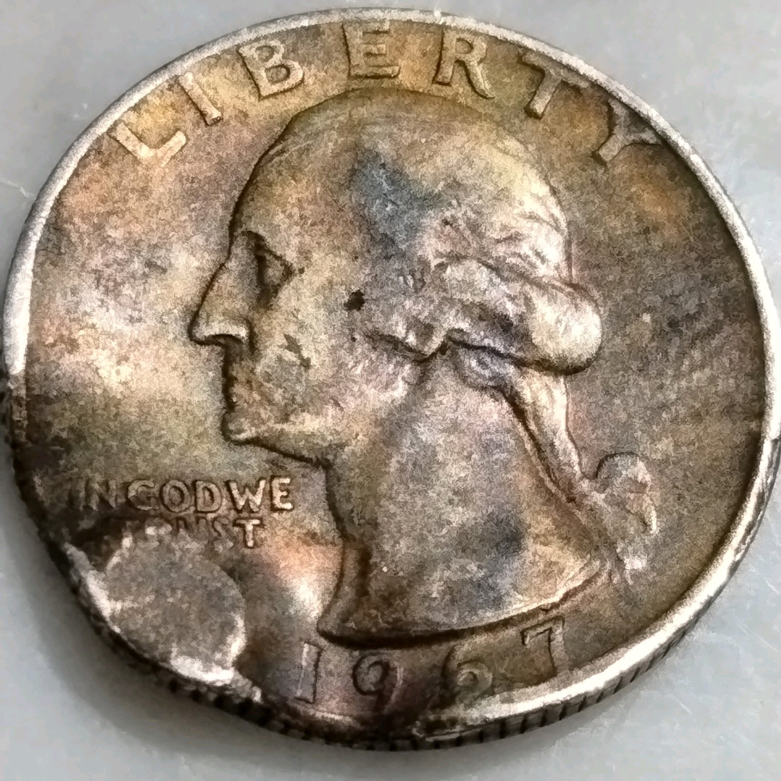 Washington Quarter 1967 Multiple Errors