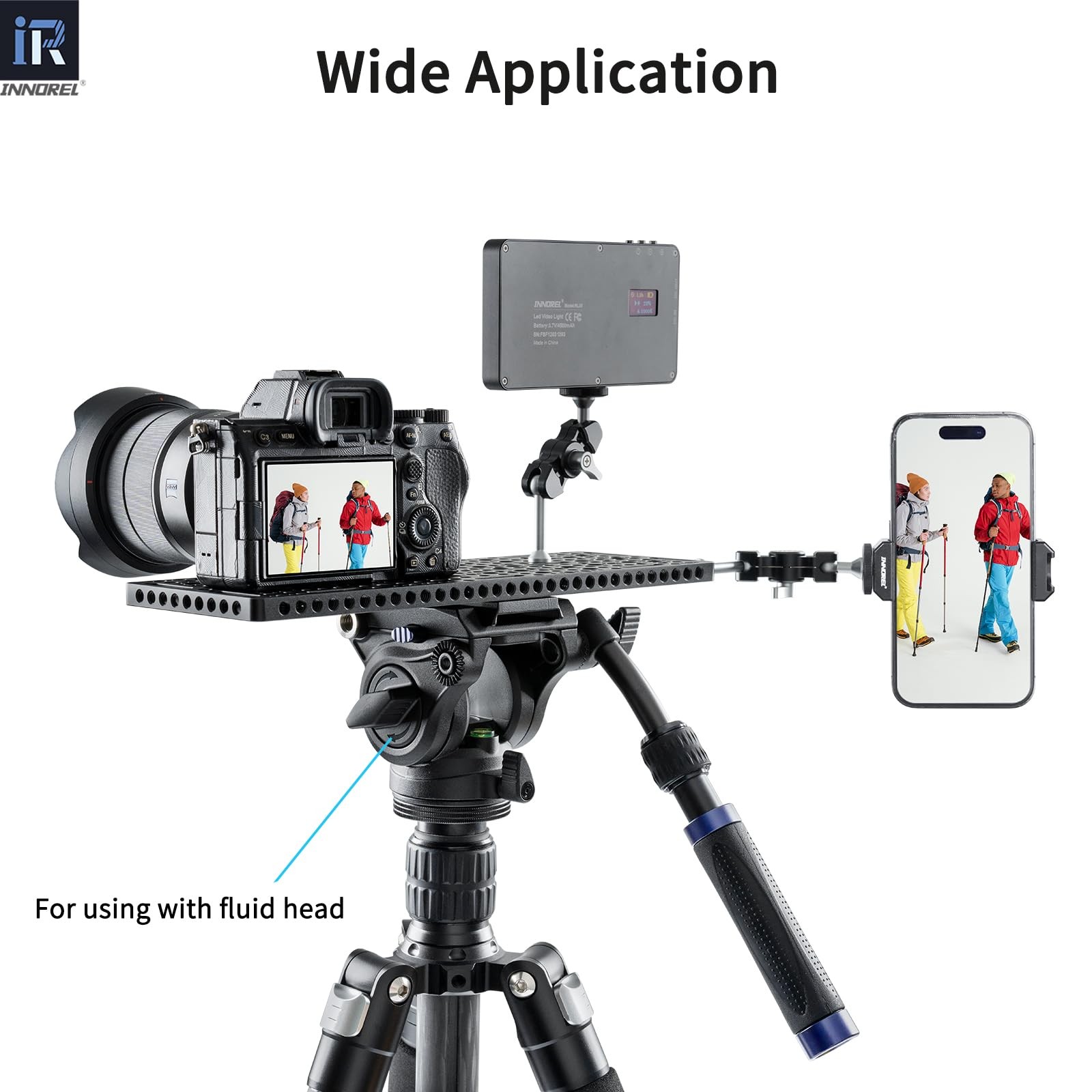 Cheese Plate CP3010 Multi-Functional 1/4 3/8 Threads Camera Mounting Rig