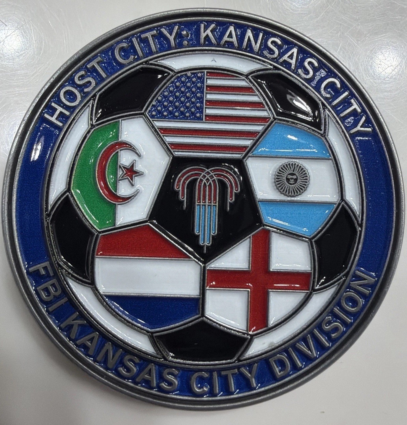 World Cup FBI Kansas City Challenge Coin