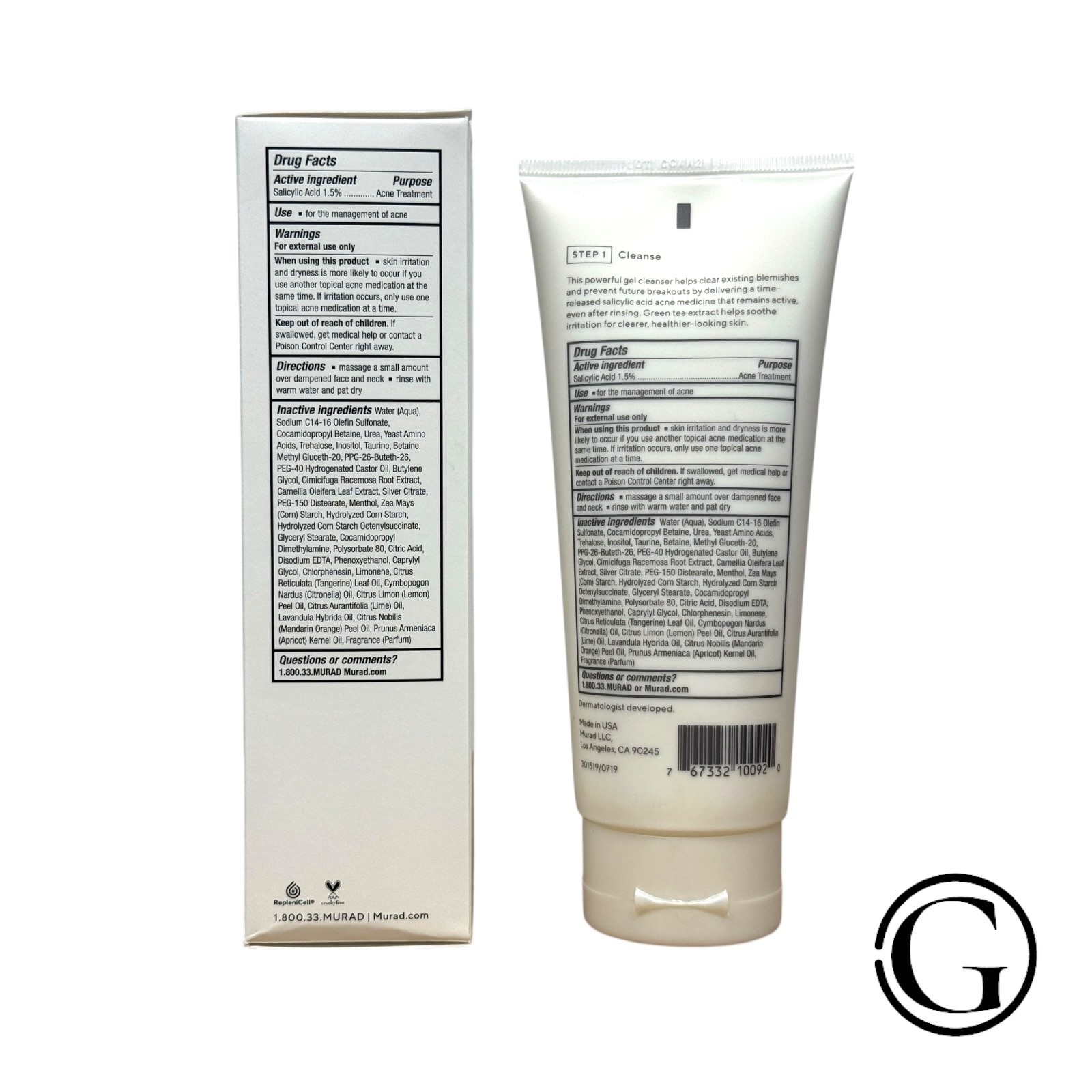 Murad Blemish Control Clarifying Cleanser 6.75 oz 01/26