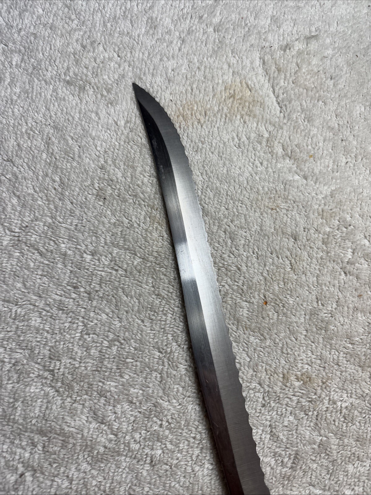 Vintage Flint Finely Serrated Bread Knife, Stainless Vanadium USA