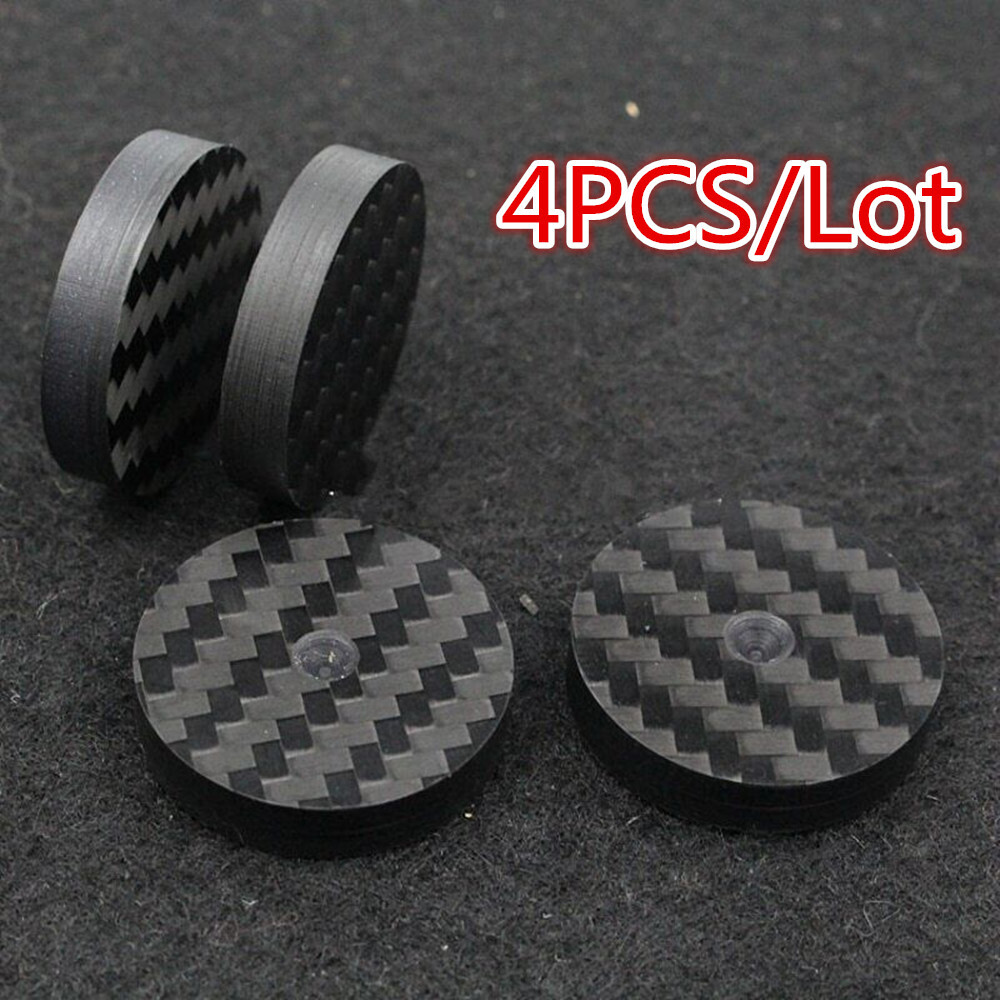 Carbon Fiber Speaker Isolation Spike Base Pad Speaker Stand Feet AMP Speaker Pad