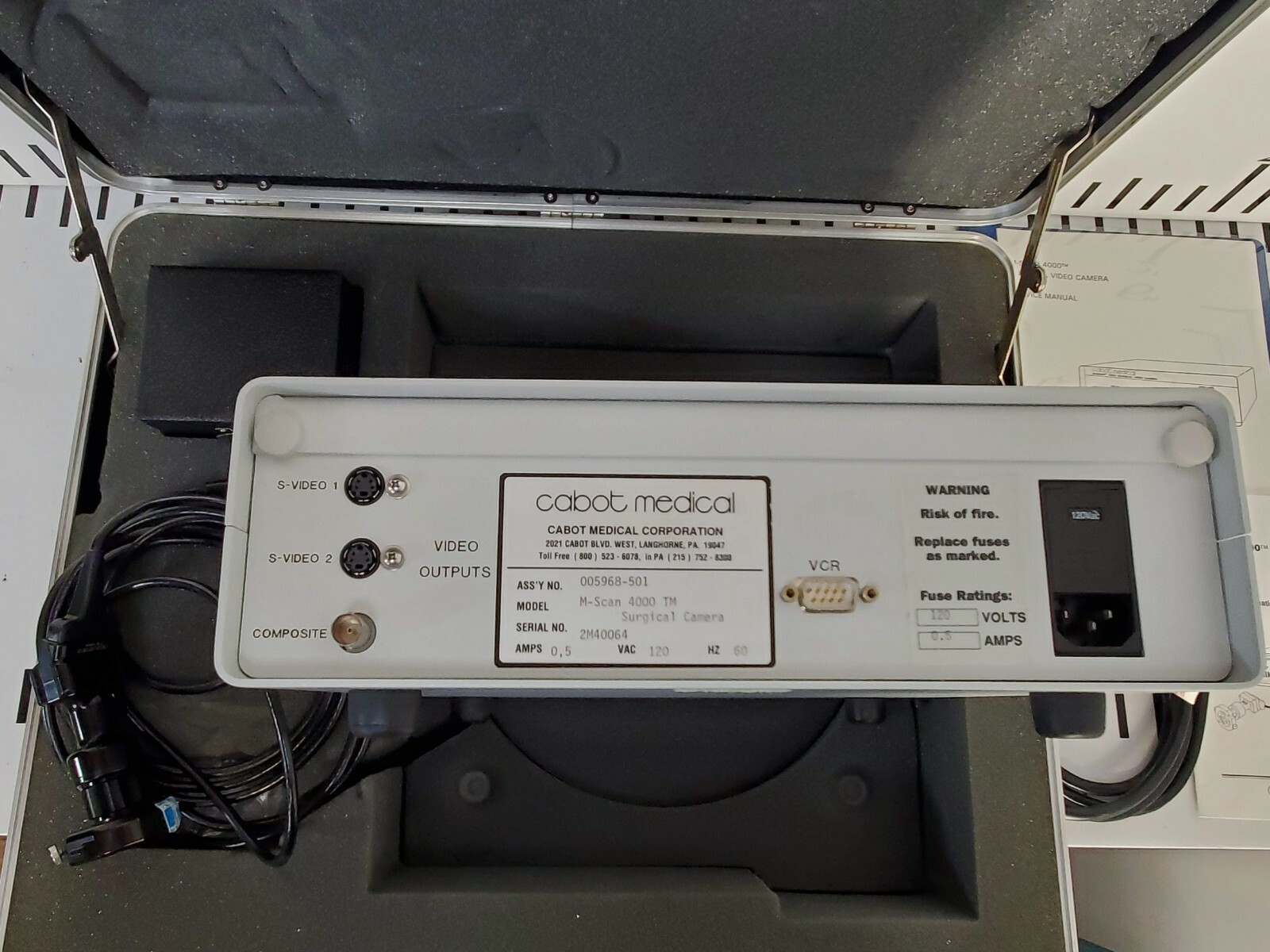CABOT Medical M Scan 4000 Endoscope for Endoscopy