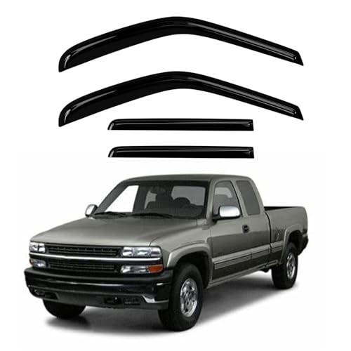 4PC Rain Guards for 1999-2006 Chevy 99-07 Chevy Silverado GMC Sierra (4PC)