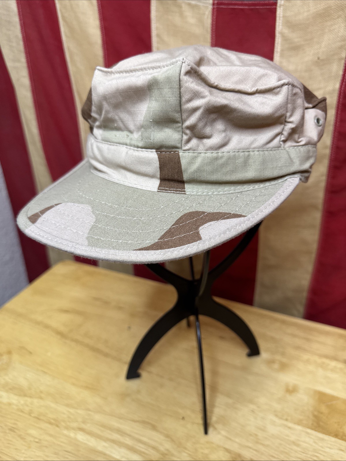 Medium DCU USMC USN Navy Utility Hat GWOT 3 Color Desert Camo 8 Point Cover F302