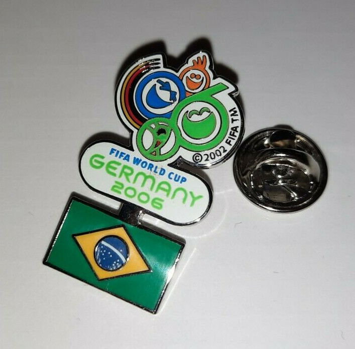 FIFA World Cup Germany 2006 Brazil Pin NEW (M77)