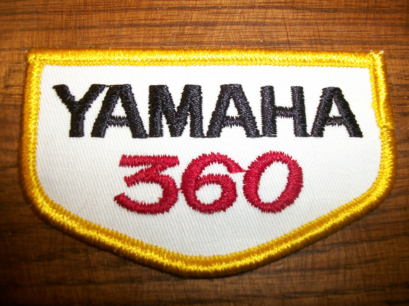 Yamaha 360 patch Vintage Embroidered 1970s NOS DT360 MX360 YZ360