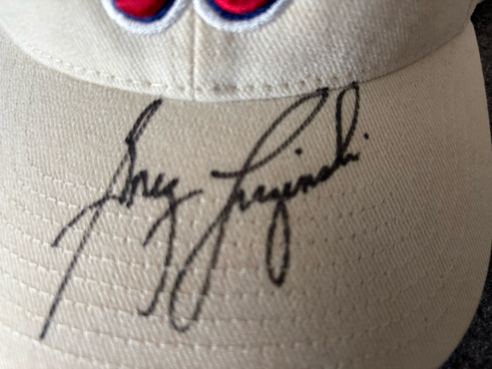 Greg Luzinski Auto Reading Phillies Minor League Signed Cap Hat
