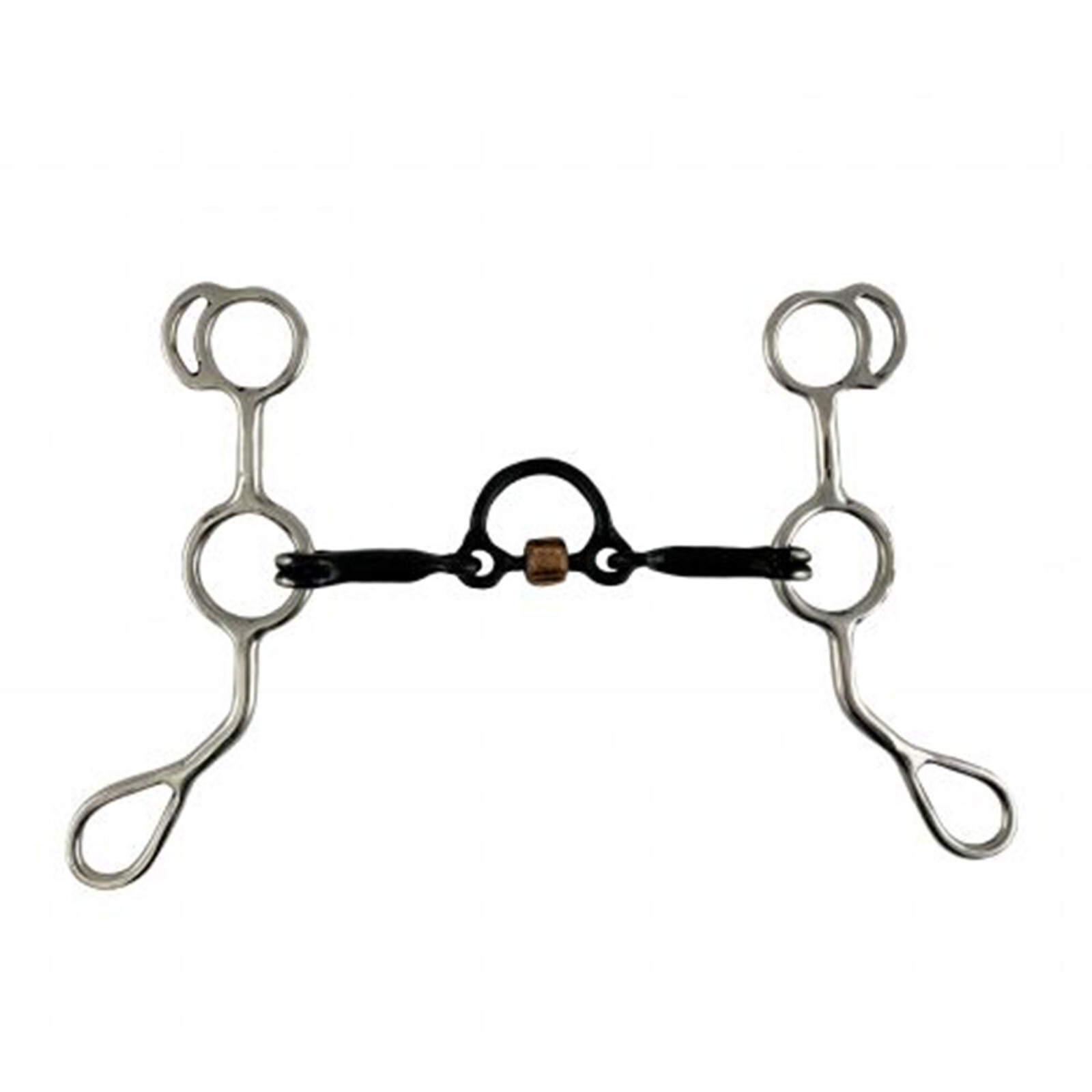 Showman Stainless Steel Sweet Iron Training Bit w/ 5" 3-Piece Mouth