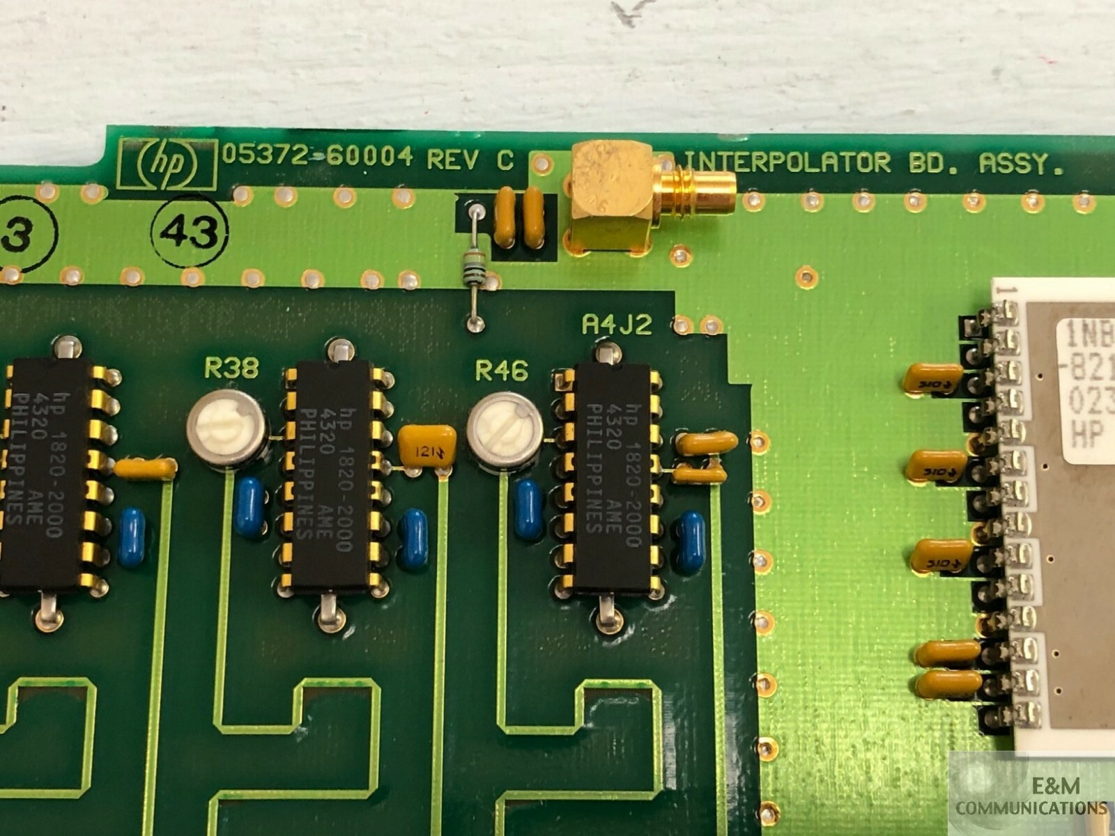 05372-60004 REV C HP AGILENT 5372A FREQUENCY & TIME INTERVAL ANALYER PCB CARD