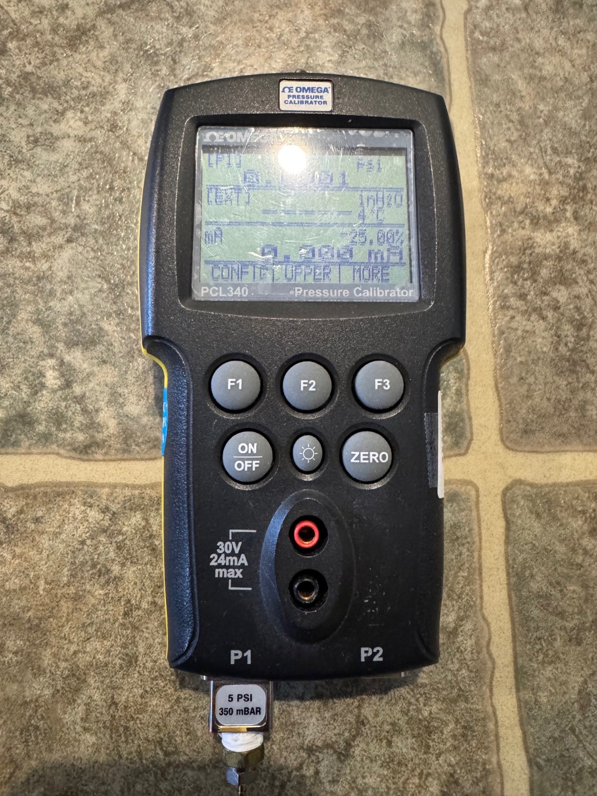 EUC Omega PCL340 Handheld Pressure Calibrator 0.05% Full-Scale Accuracy