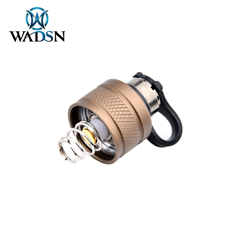 Tactical Wadsn Flashlight Metal Tail Cap Dual Function Pressure Switch SF Plug