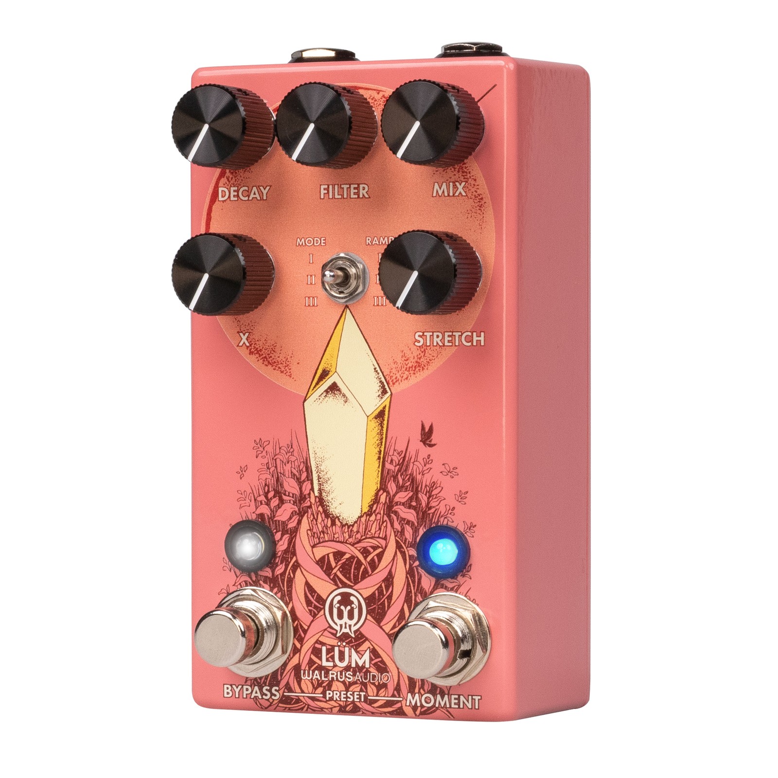 Walrus Audio Lum Texture Engine Granular Reverb, Guava