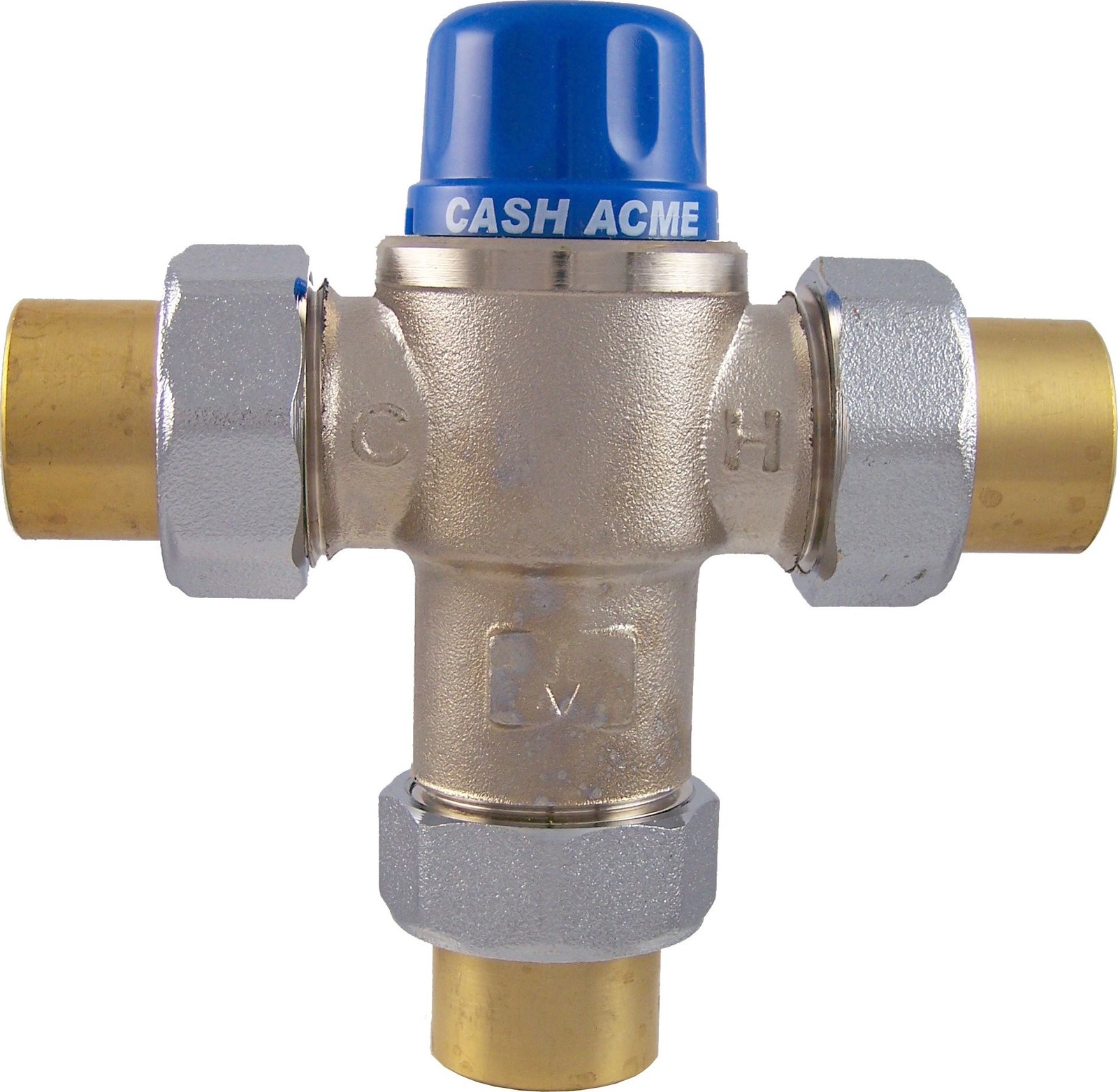 Cash Acme 3/4 Inch HG110-HX Thermostatic Mixing Valve with Sweat Connections ...