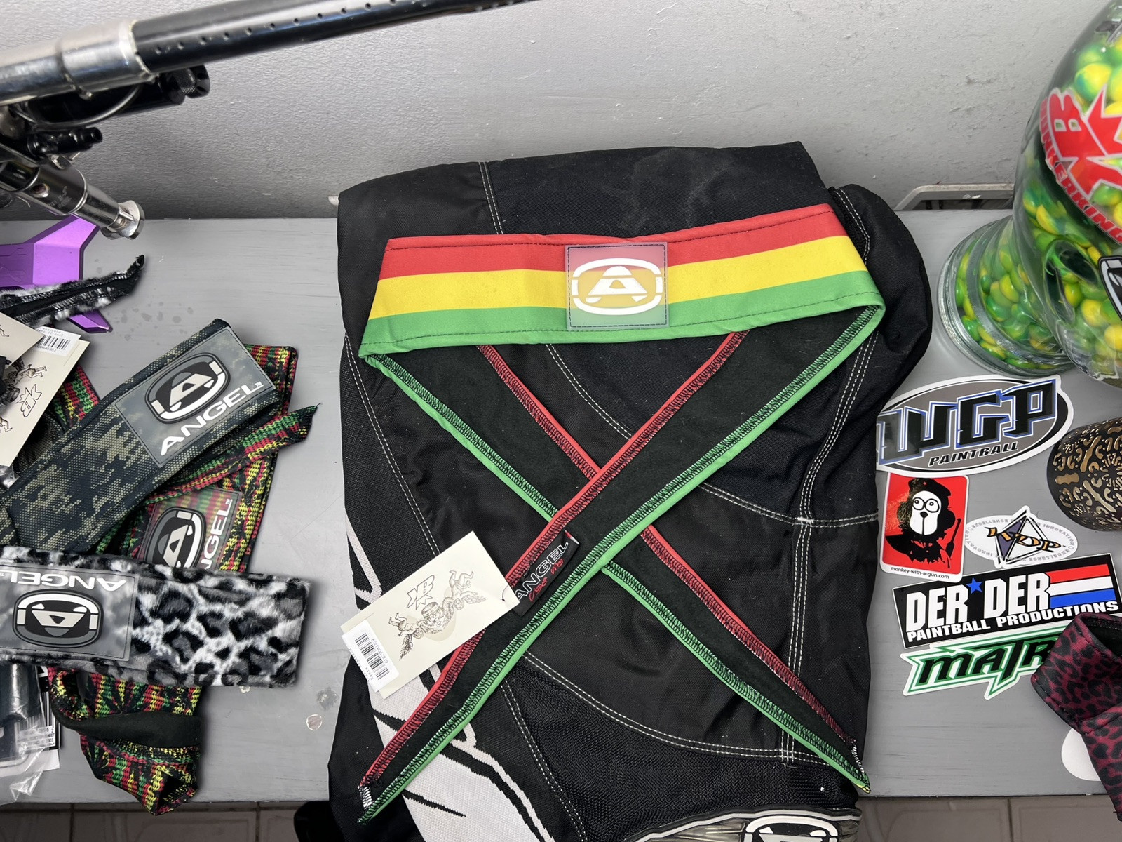 Angel Bunkerking Rasta Paintball Headband - Rare, VTG - New With Tags