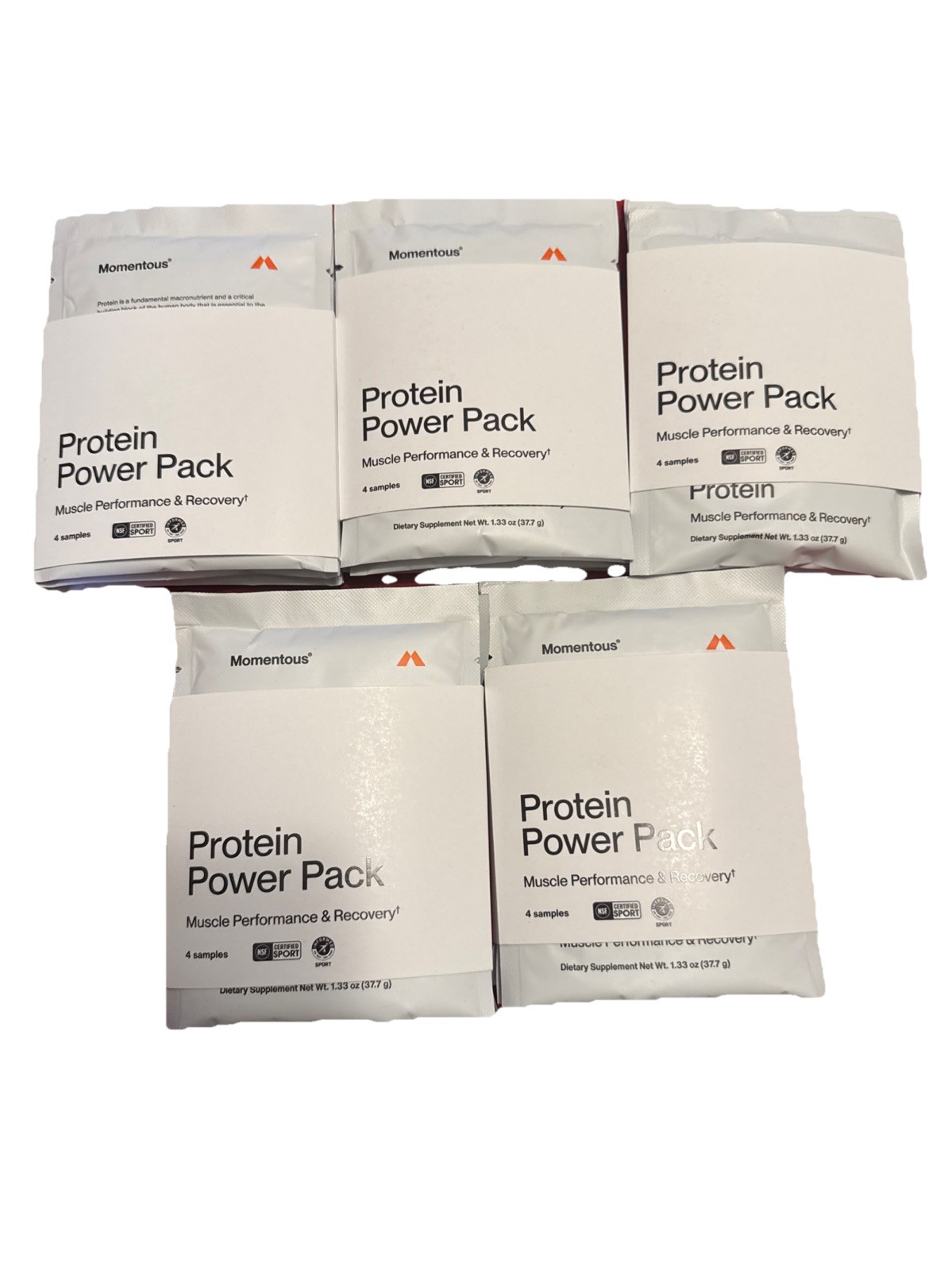 Momentous Protein Powder Travel Packs 20 Servings Variety Pack EXP 05/2026