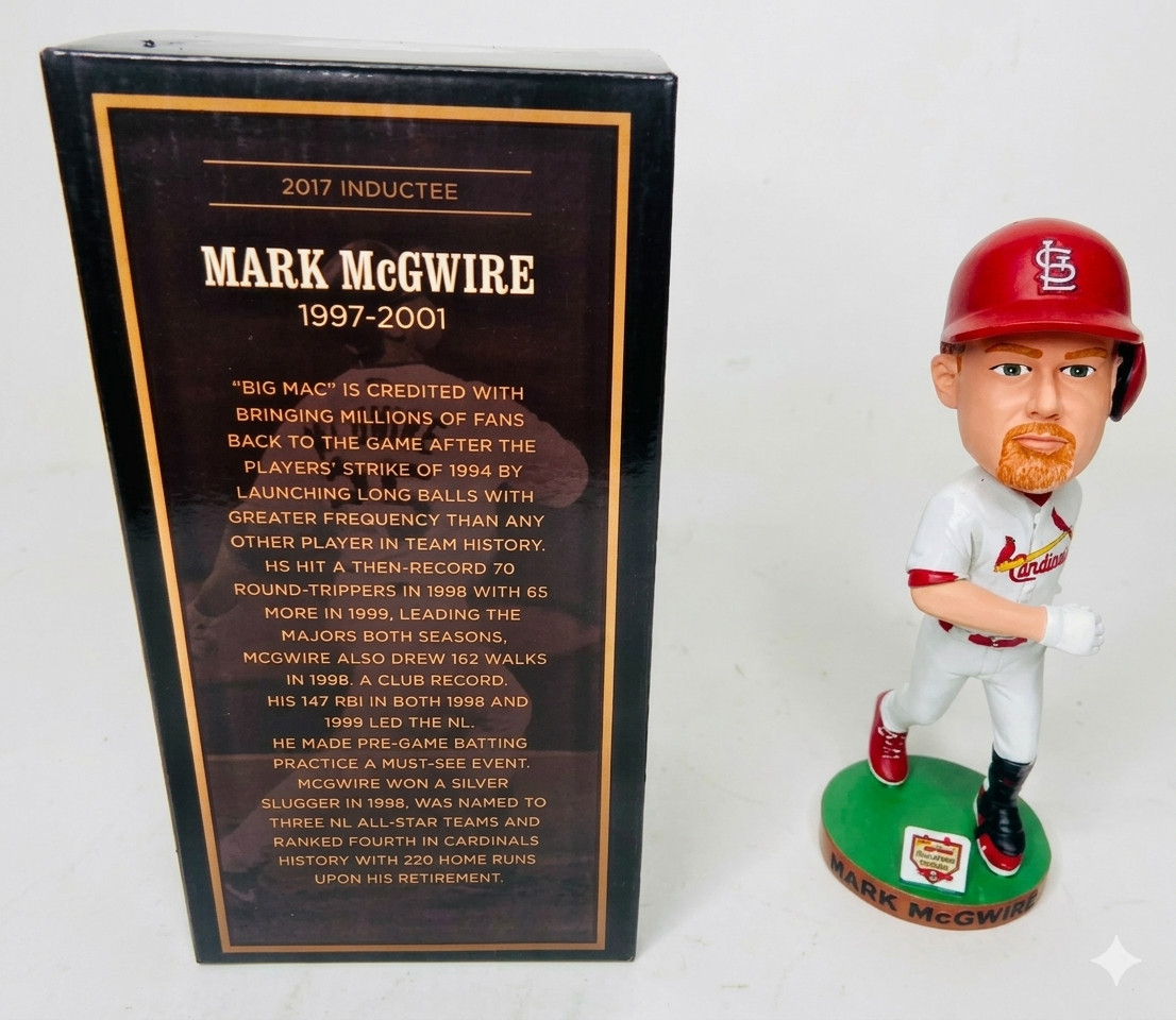 2025 Mark McGwire St. Louis Cardinals MUSEUM SGA Bobblehead NIB