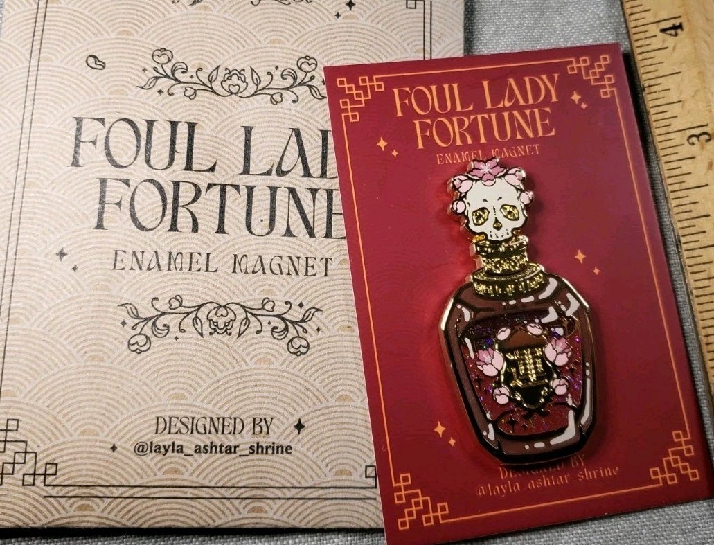 FairyLoot Foul Lady Fortune by Chloe Gong Enamel Magnet C77