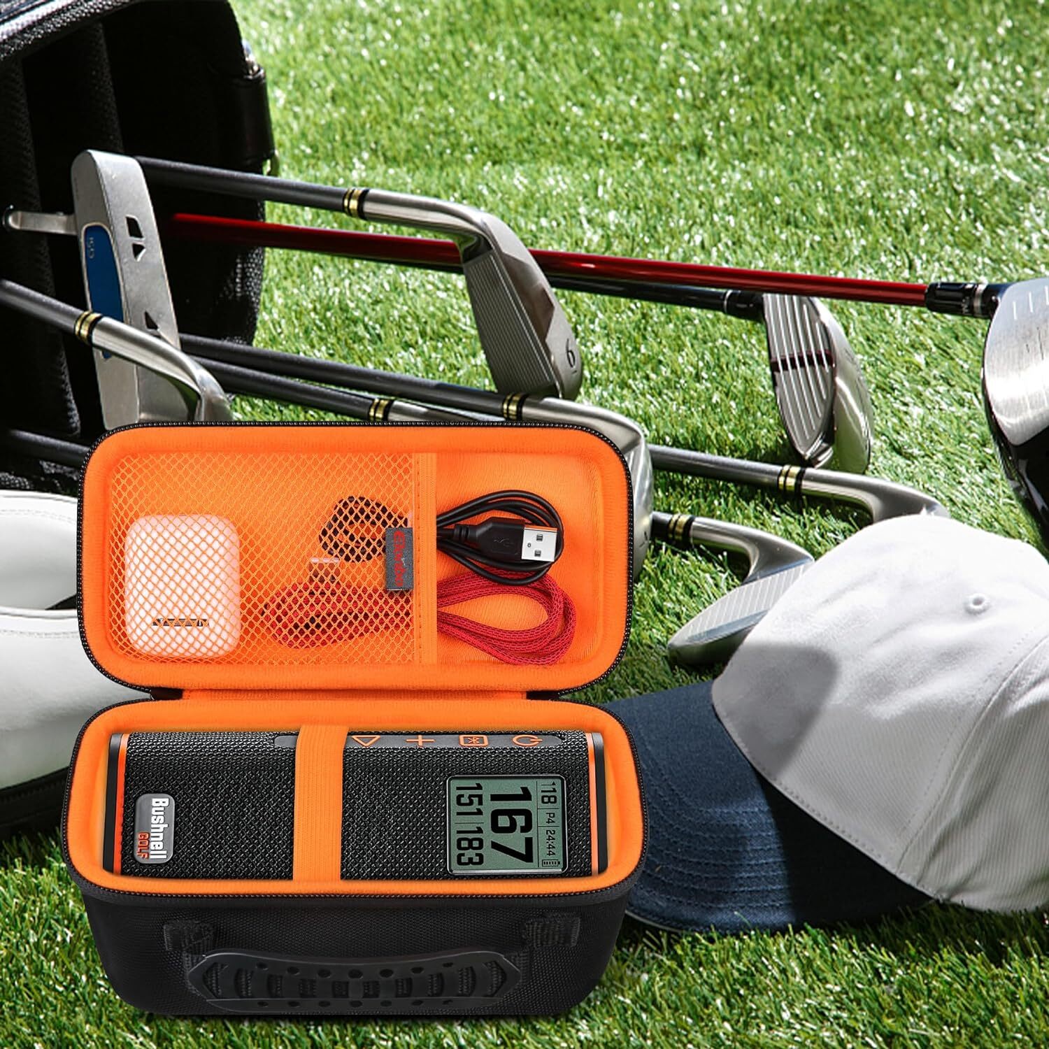 Carrying Case for Bushnell Wingman View GPS Golf Speaker, Golf Bluetooth Speaker