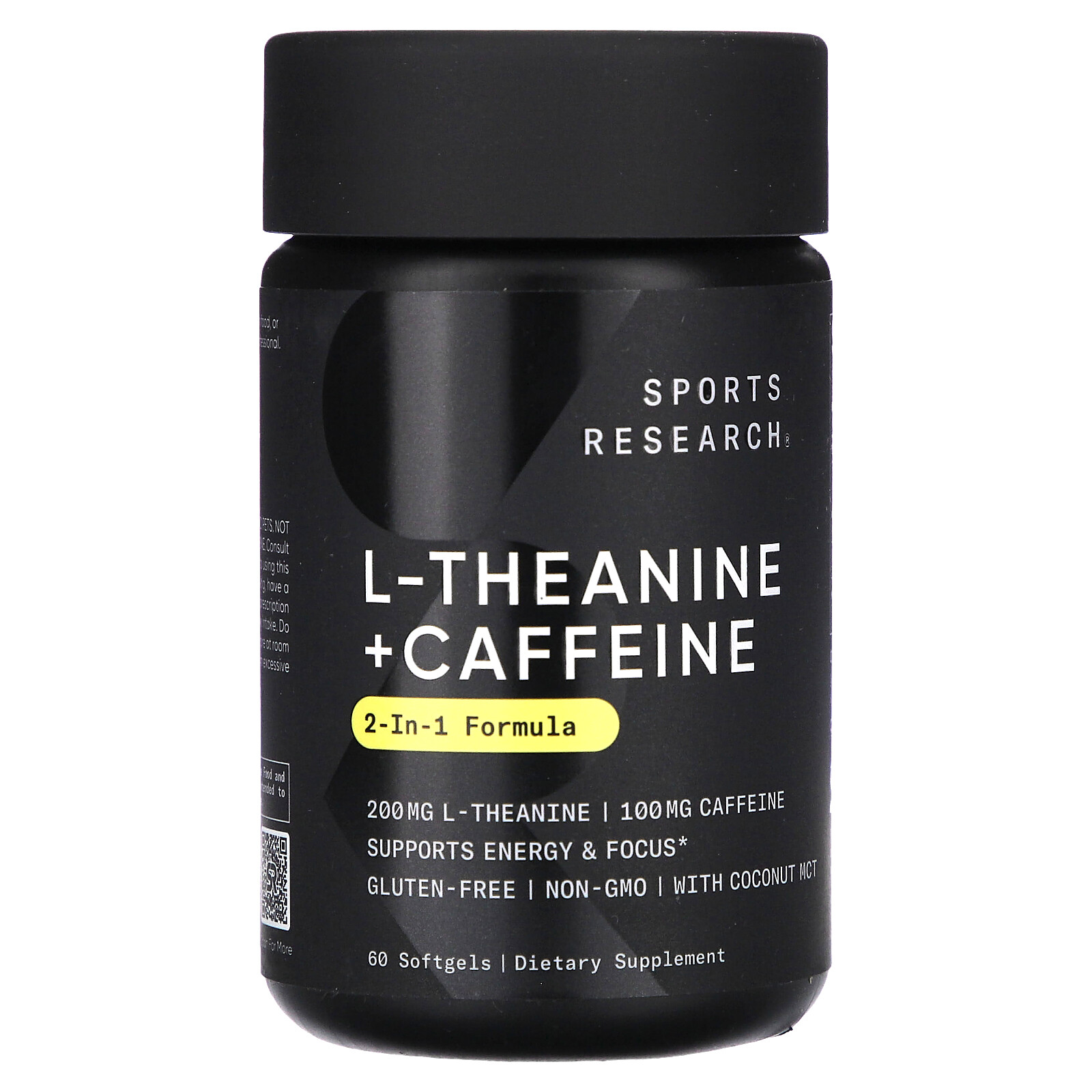 L-Theanine & Caffeine, 2-in-1 Formula, 60 Softgels