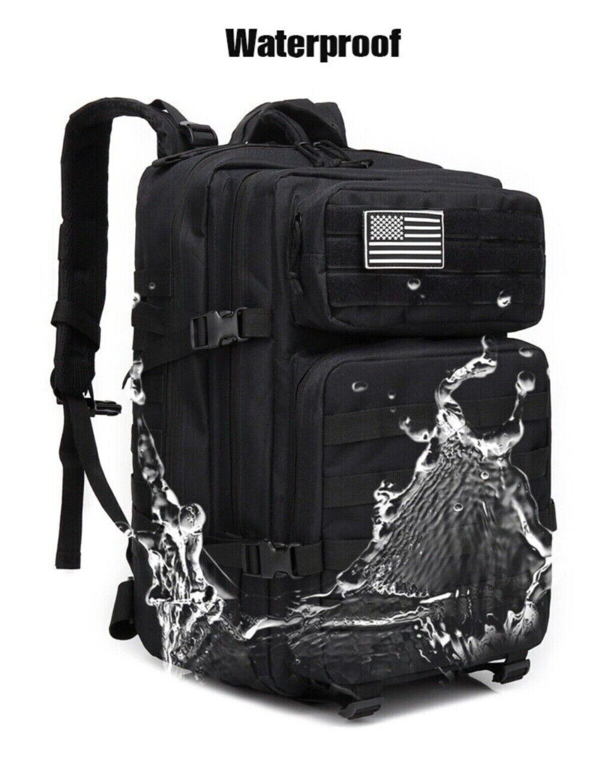 Tactical Molle Army Assault Pack Multifunctional Backpacks Large-capacity 45L US
