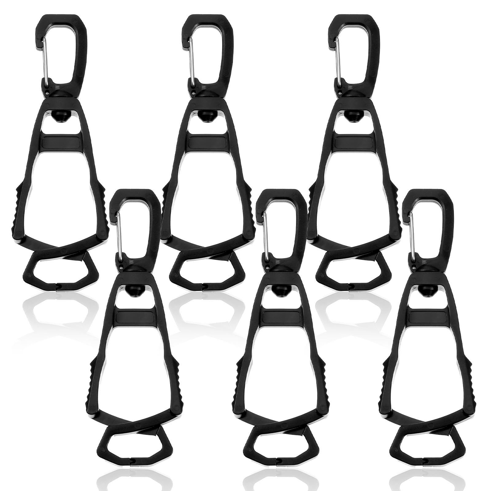 Xindojuz 6 PCS Glove Clips for Work Glove Holders, Powerful Bite Gloves Holde...