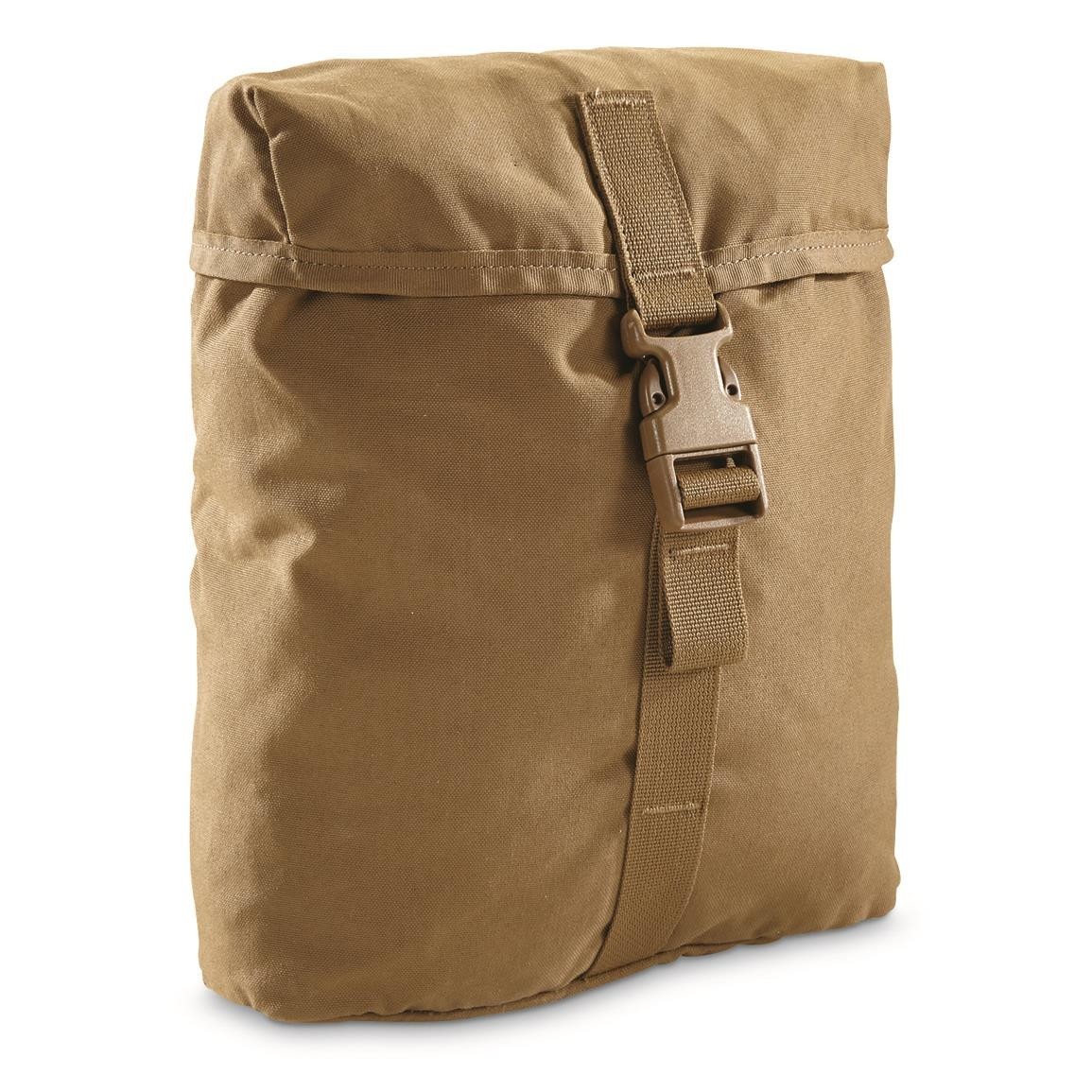 2 Pack USGI USMC Coyote Brown FILBE CIF MOLLE II Sustainment Pouches Bags