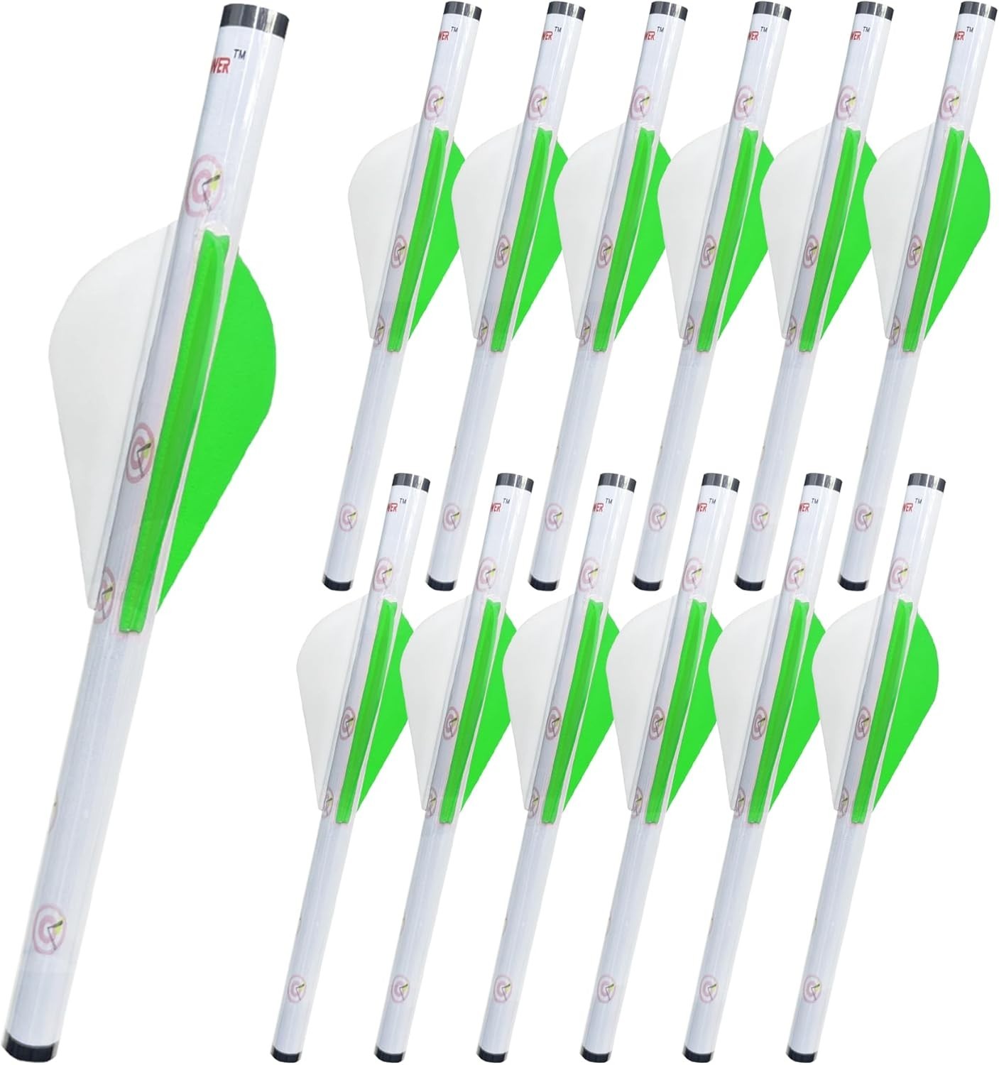 12-Pack Shrink Fletch with 2 Inch Vanes Stretch Arrow Wraps Universal Fit for...