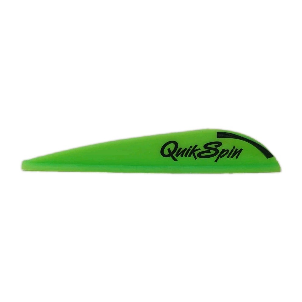 100 Pack NAP Quik Spin 2.25" Premium Performance Arrow Vanes: Fluorescent Green