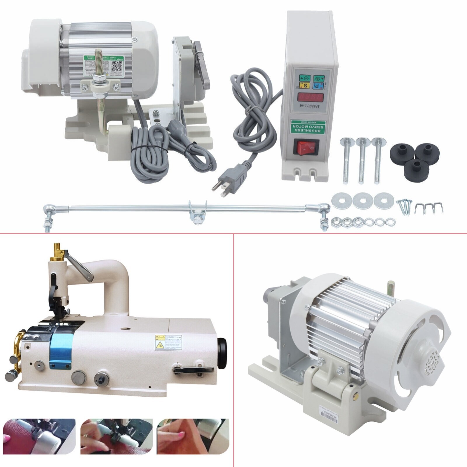 Leather Shovel Peeling Skiving Machine with Brushless Sewing Machine Servo Motor