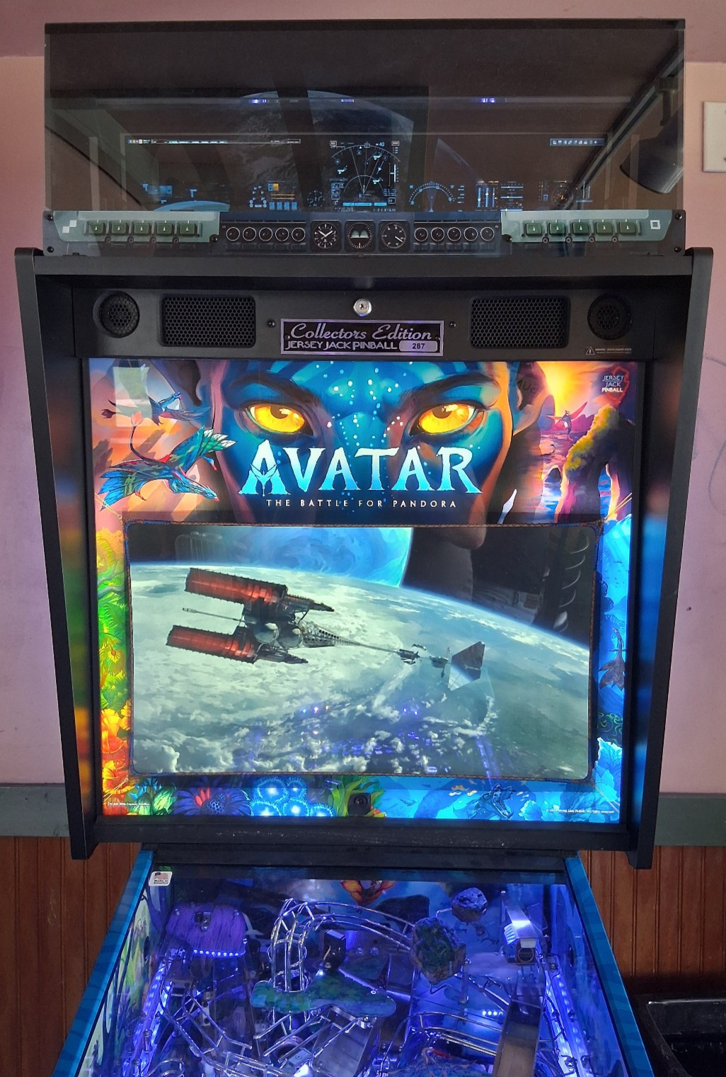 Jersey Jack * AVATAR : The Battle For P@ndora CE pInball game with topper!