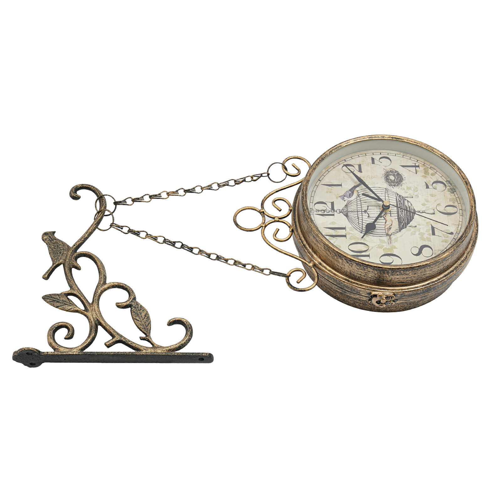 Double-sided Wall Clock, Wall Clock Decoration, Vintage Wall Clock Indoor Use
