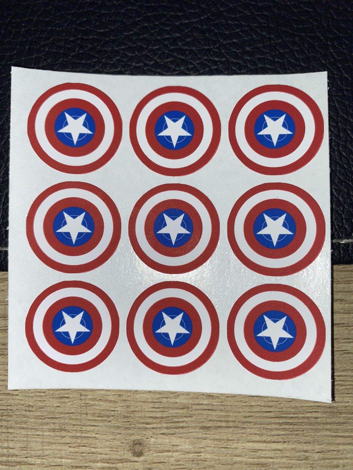 Bally, Williams, Gottlieb Vinyl Pinball Target Stickers/Decals - USA SHIELD
