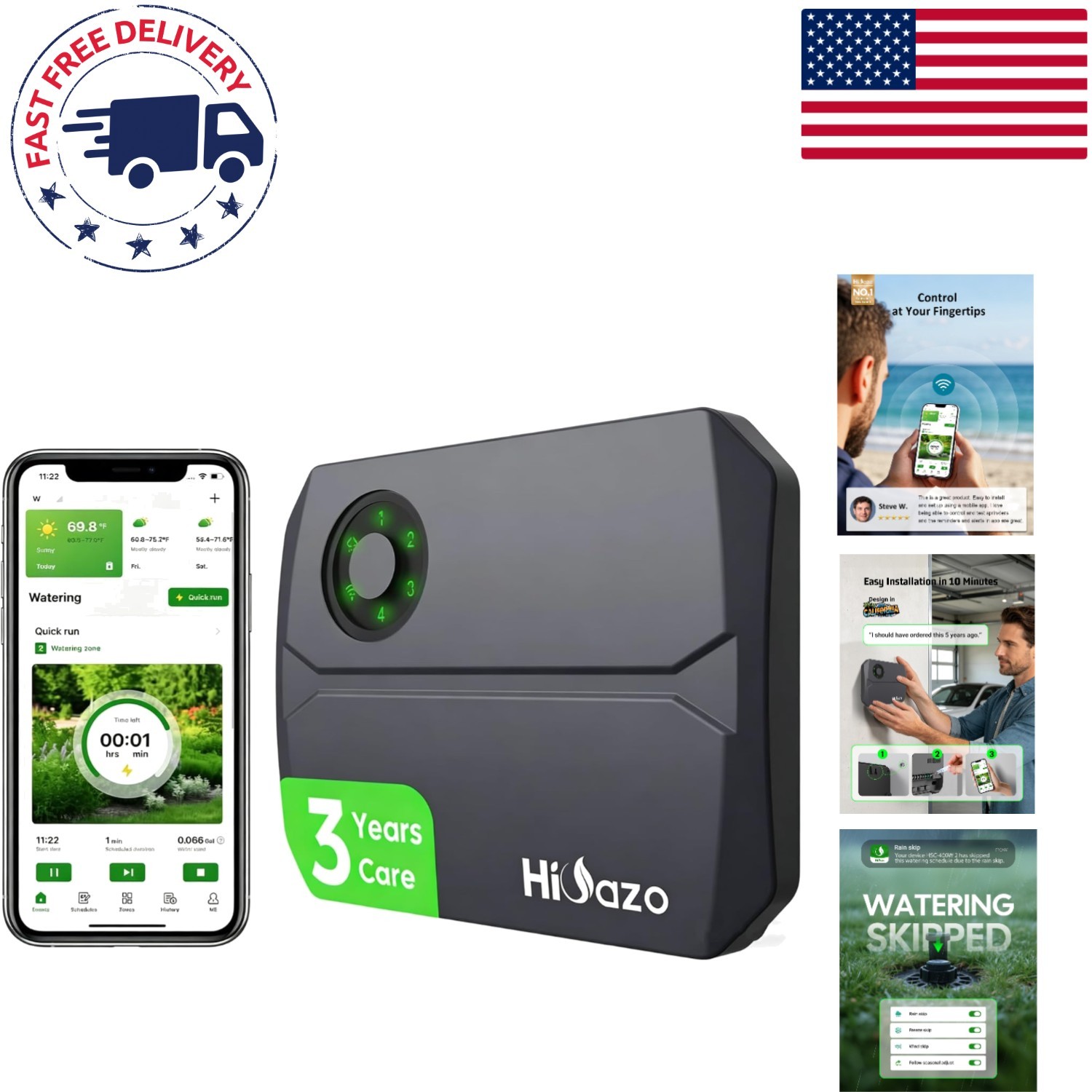 Weather-Adaptive Smart Sprinkler Controller - Save Water & Nurture Plants