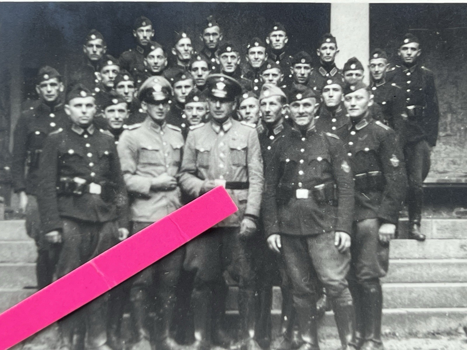 German ww2 Photo Zamosc Kaserne Schutzpolizei Polen Poland Photo album Polizei