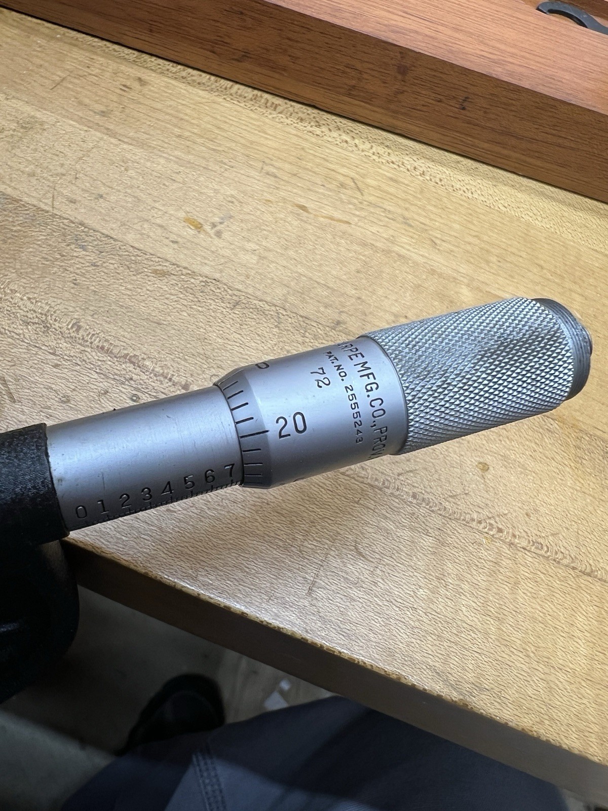 Brown & Sharpe Providence RI 7 8 outside micrometer MISSING PART #0667 Box