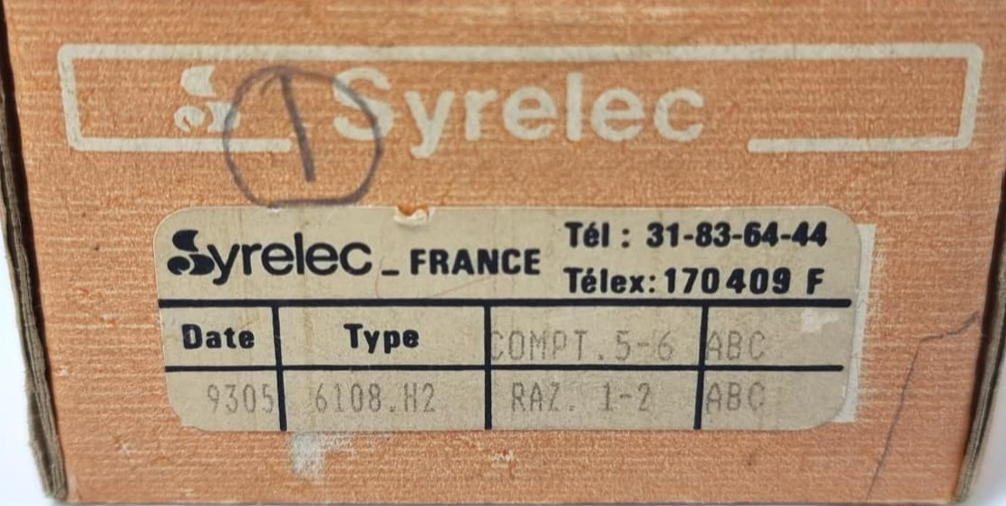 Syrelec 6108.H2 Digital LCD Hour Counter Module