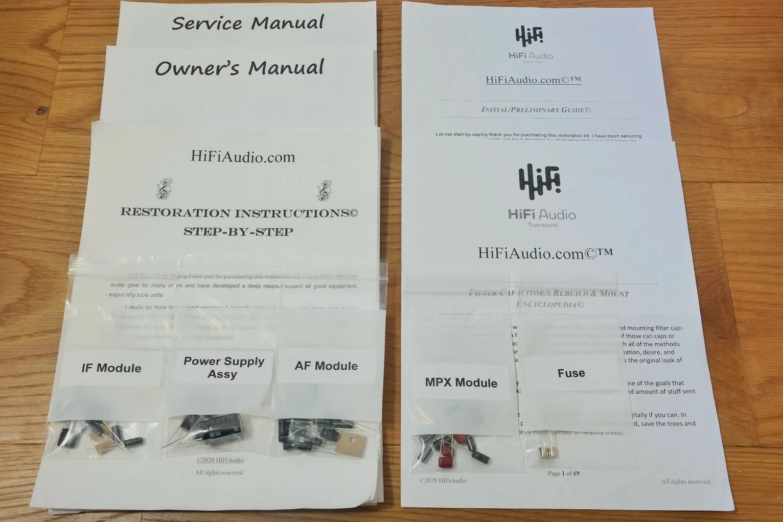 Kenwood Trio KT-6005 restoration recap repair upgrade rebuild capacitor kit