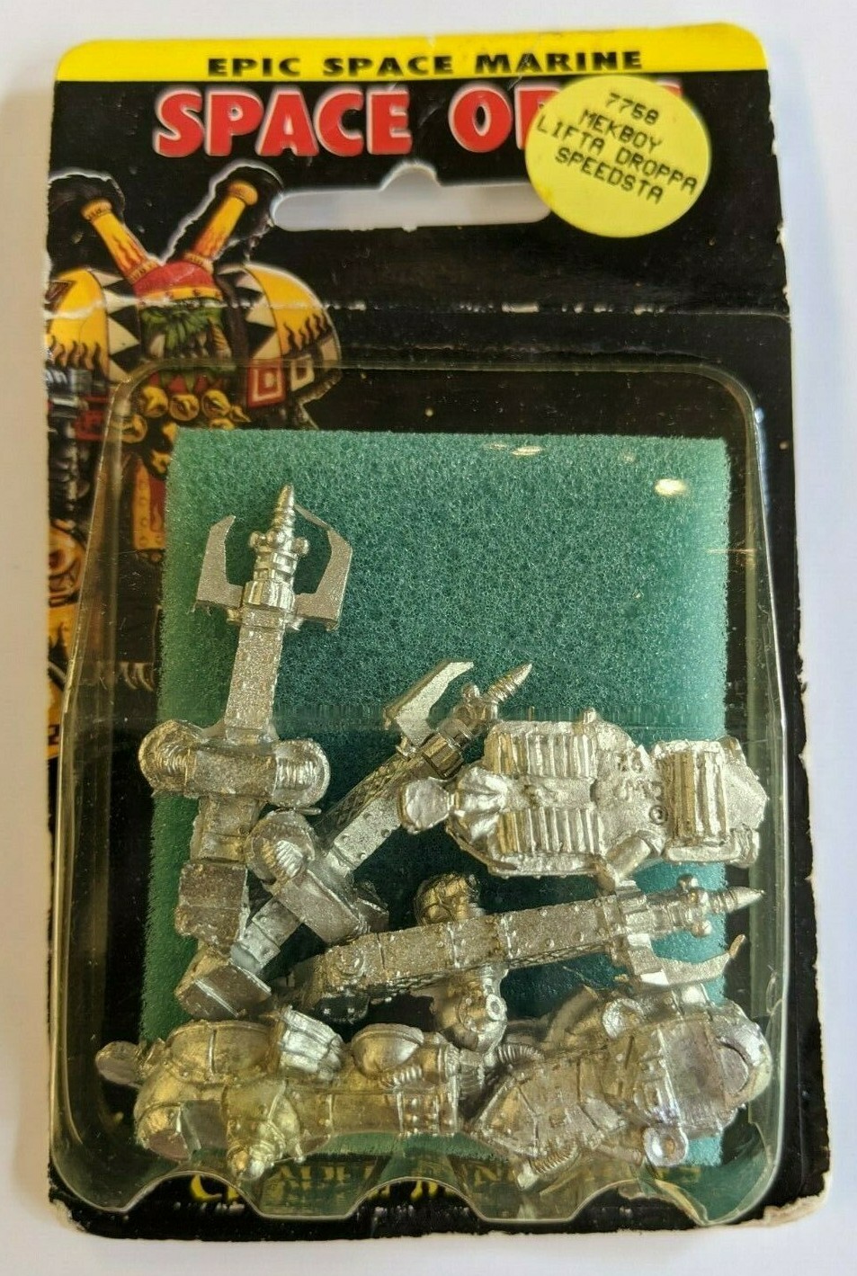 Warhammer Epic Space Orks Mekboy Lifta Droppa Speedsta SEALED Metal