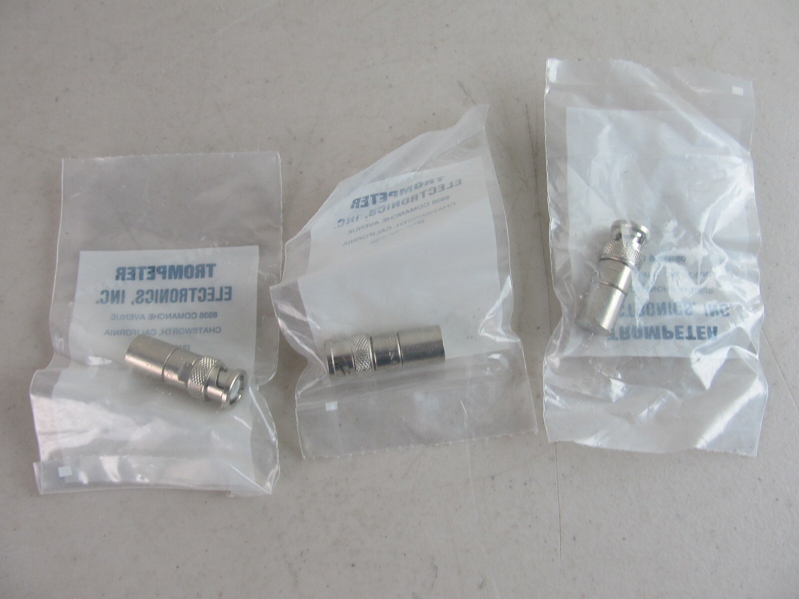 New Lot of 3 TROMPETER TEI-14949 TNA1-75 Coaxial Connector Male Terminator