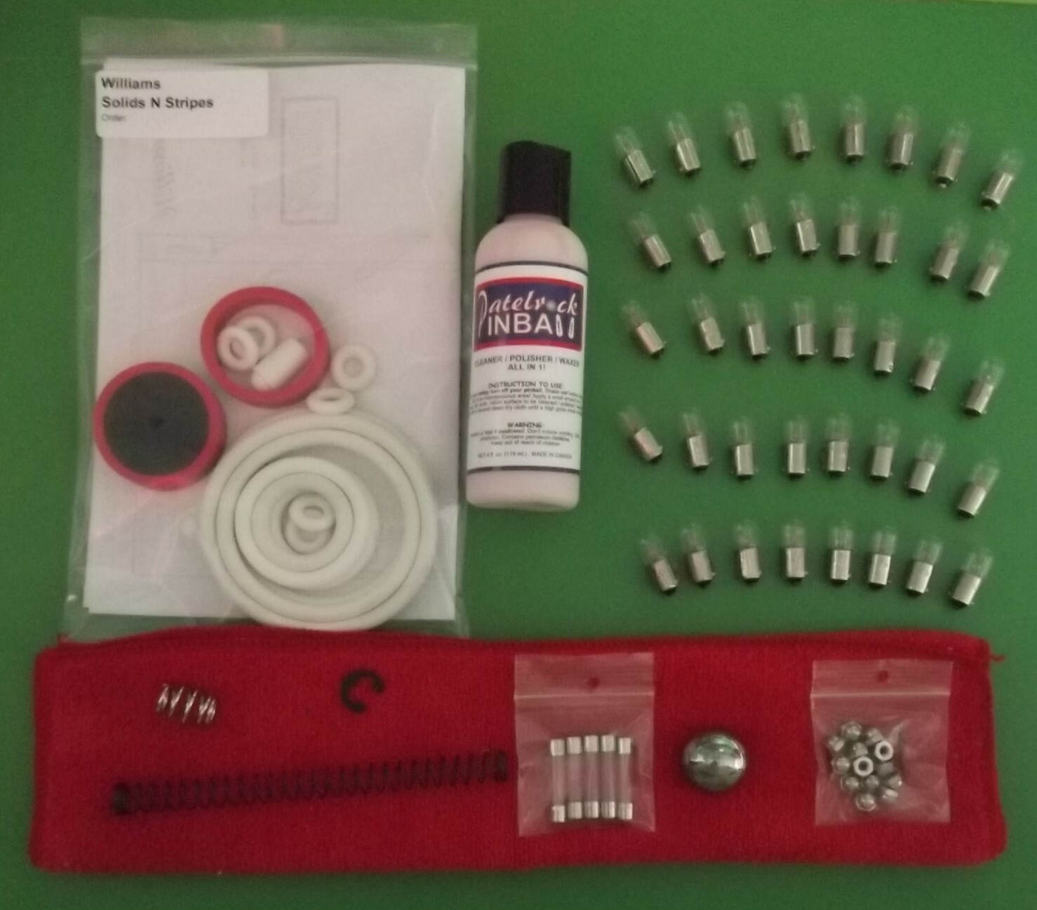 1971 Williams Solids N Stripes Pinball Machine Maintenance Super Kit