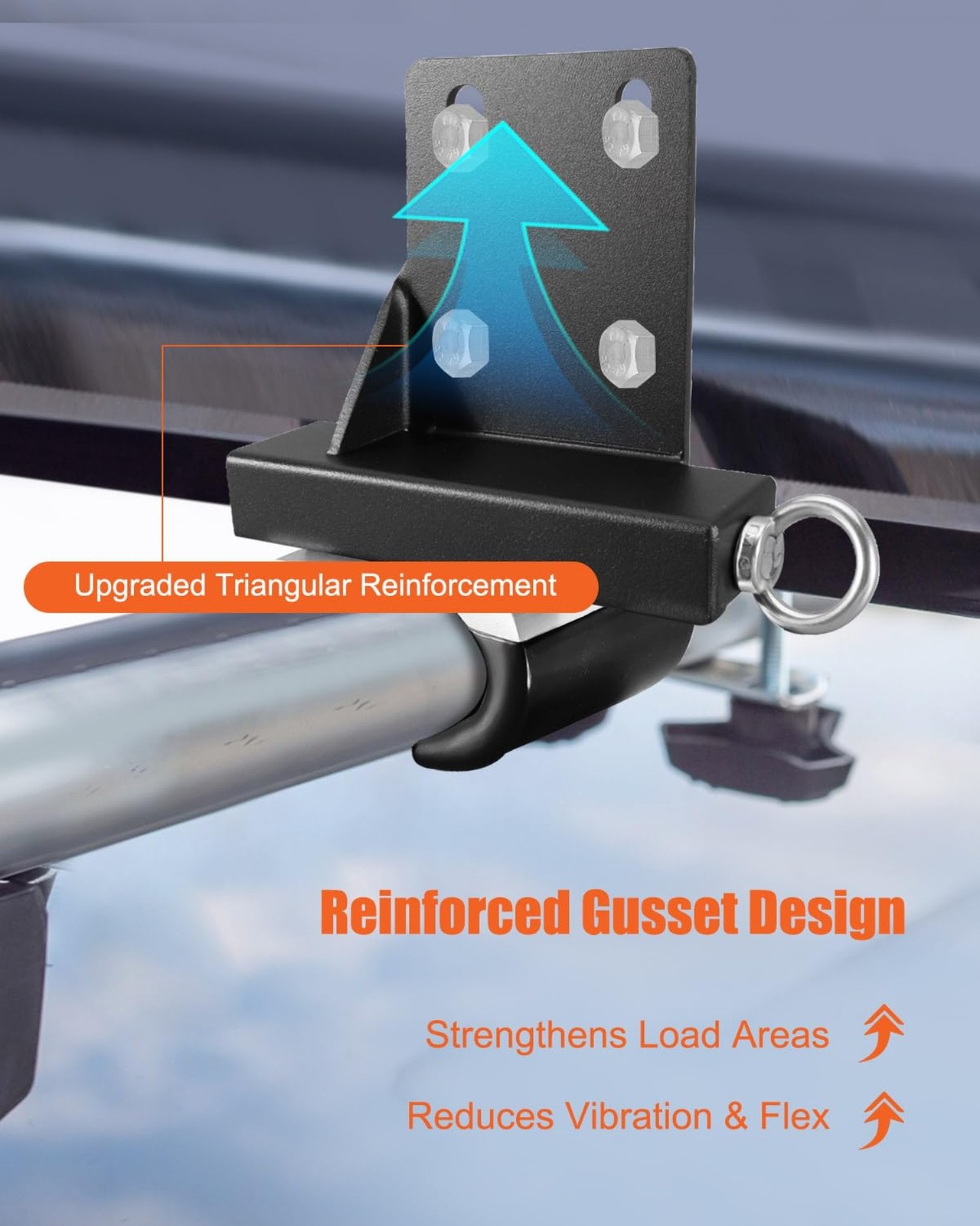 Upgraded Triangular Reinforcement Universal Roof Rack Mounting Brackets for A...
