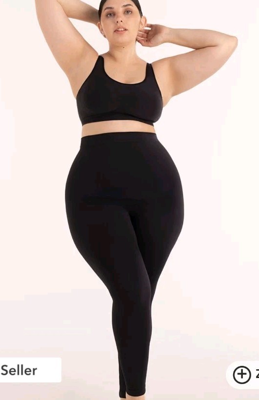 Empetua by Shapermint Womens 2XL High Waisted Shaping Leggings Black 42075 90/10
